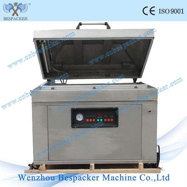DZ-900 large chamber fish vacuum sealer stand type chicken vacuum packing machine