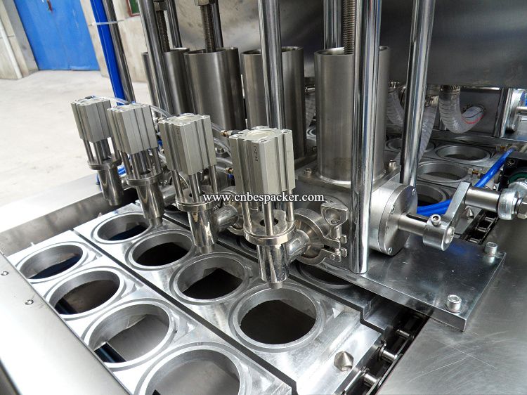 automatic sauces bowl cup filling sealing machine