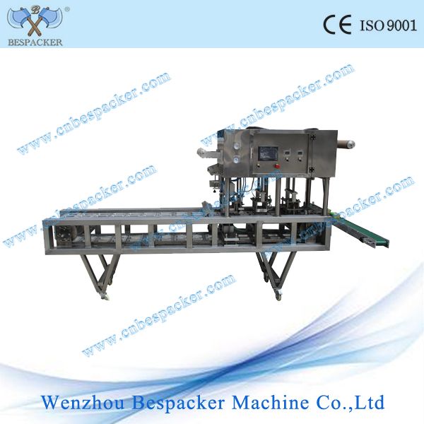 XBG-60V square cup fill and seal machine with vacuum