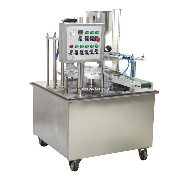 Automatic small cups mineral water cup filling and sealing machine
