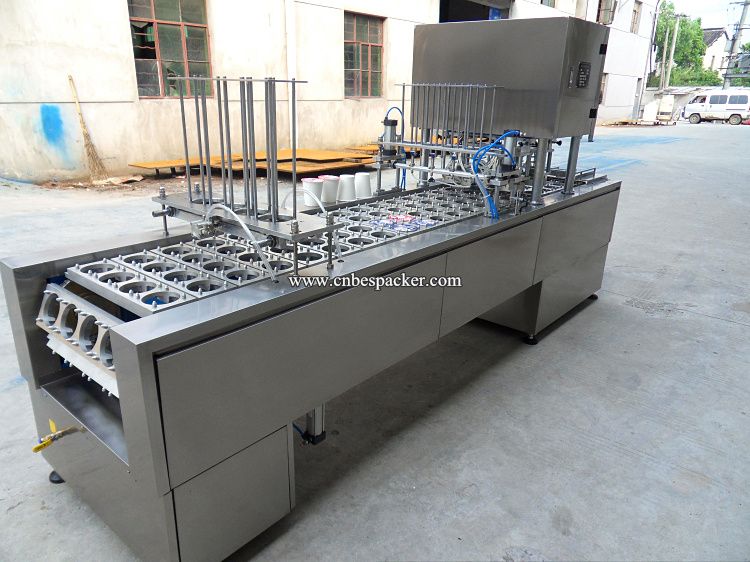 paper cup auto filling and sealing machine