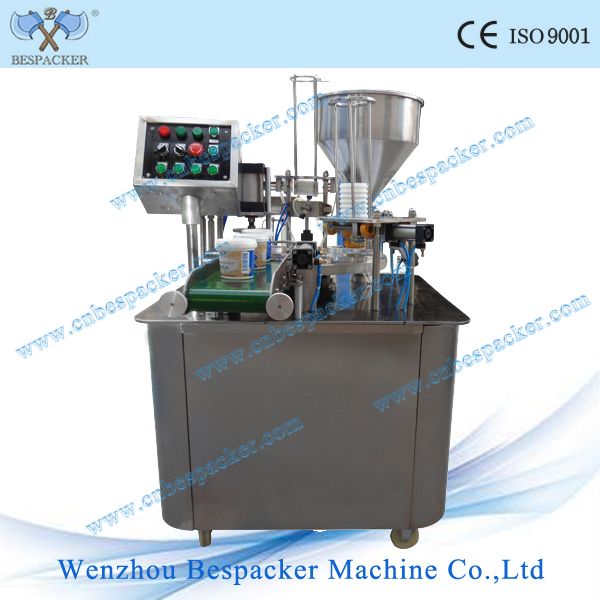 rotary bucket filling and sealing machine