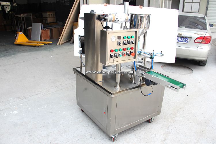 Rotary cup roll film filling and sealing machine