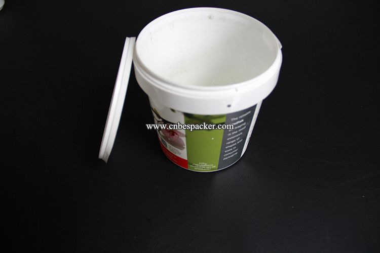 1L bucket automatic sauces cup filling sealing machine