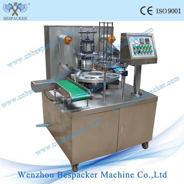 Automatic diary cup filling and sealing machine