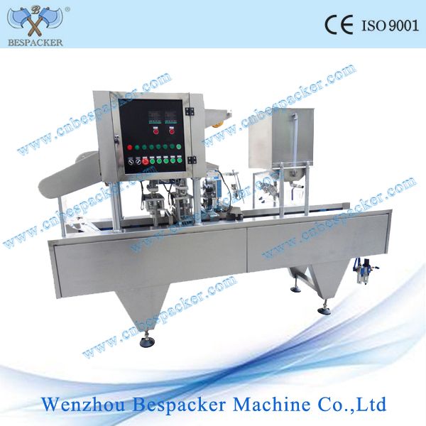 wine cup auto filling and sealing machine