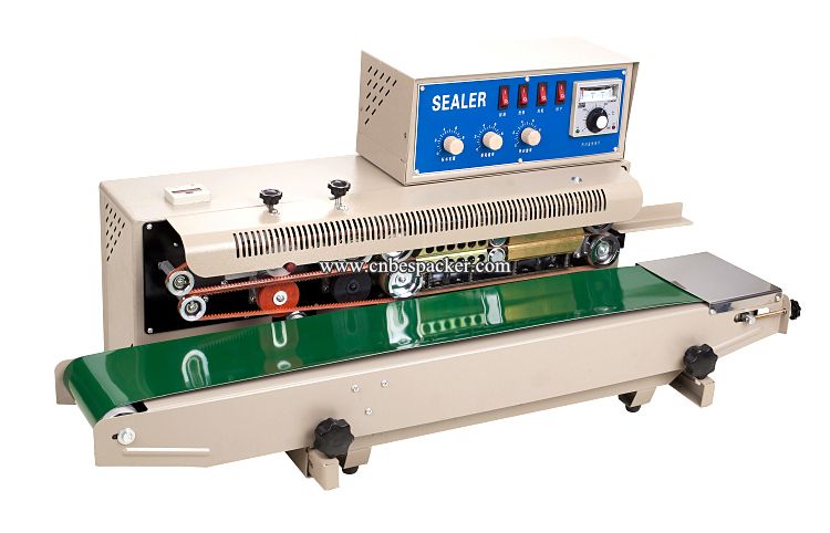 FRD-1000-1 Table top band sealer high speed continuous sealing machine with counter