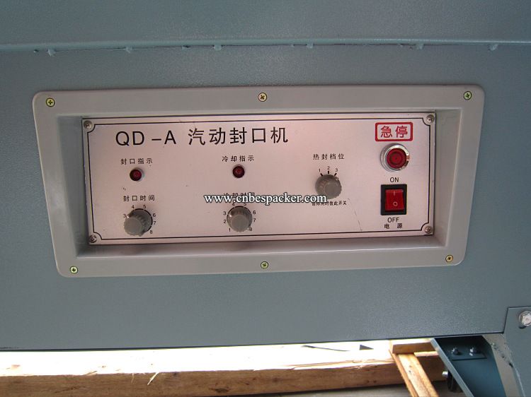 QD-A1200 Stand type pneumatic foot heat sealing machine for aluminum foil bags