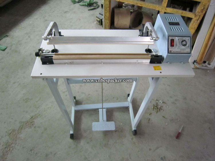 SF series foot operated seal and cut machine