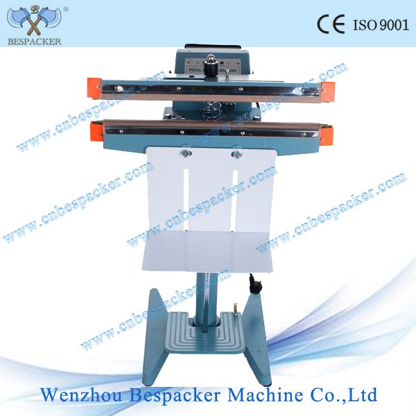 PFS-350*2 foot pedal heat sealing machine with double seals