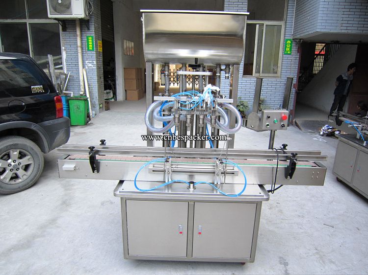 4 Heads automatic paste liquid fill machine honey filling machine