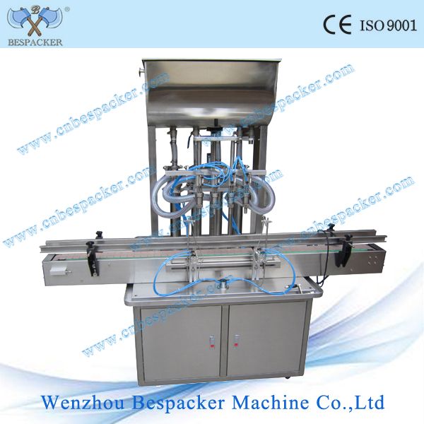 4 Heads automatic paste liquid fill machine honey filling machine