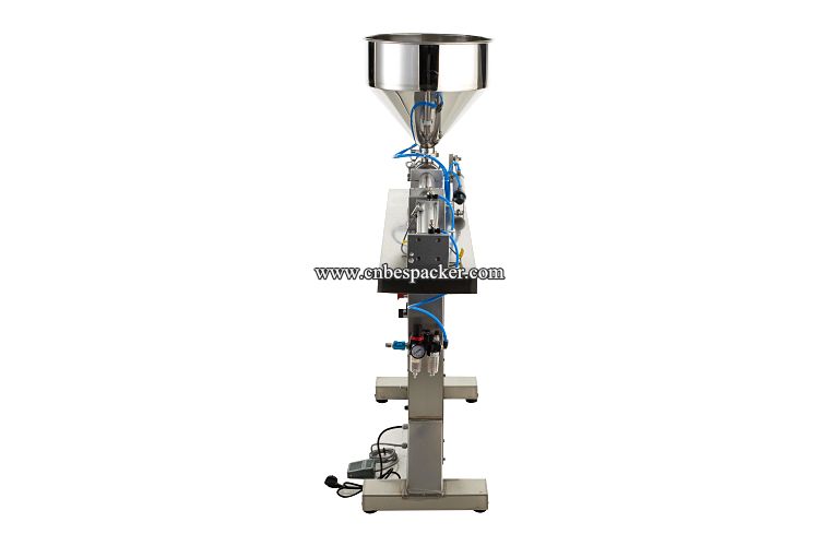 Semi automatic stand type with one filling nozzle milk bottle filling machine