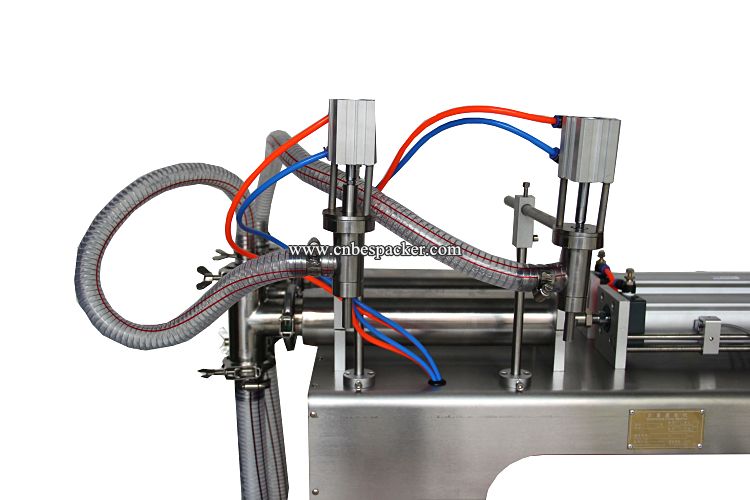 Table top Semi automatic single head mineral water juice filling machine
