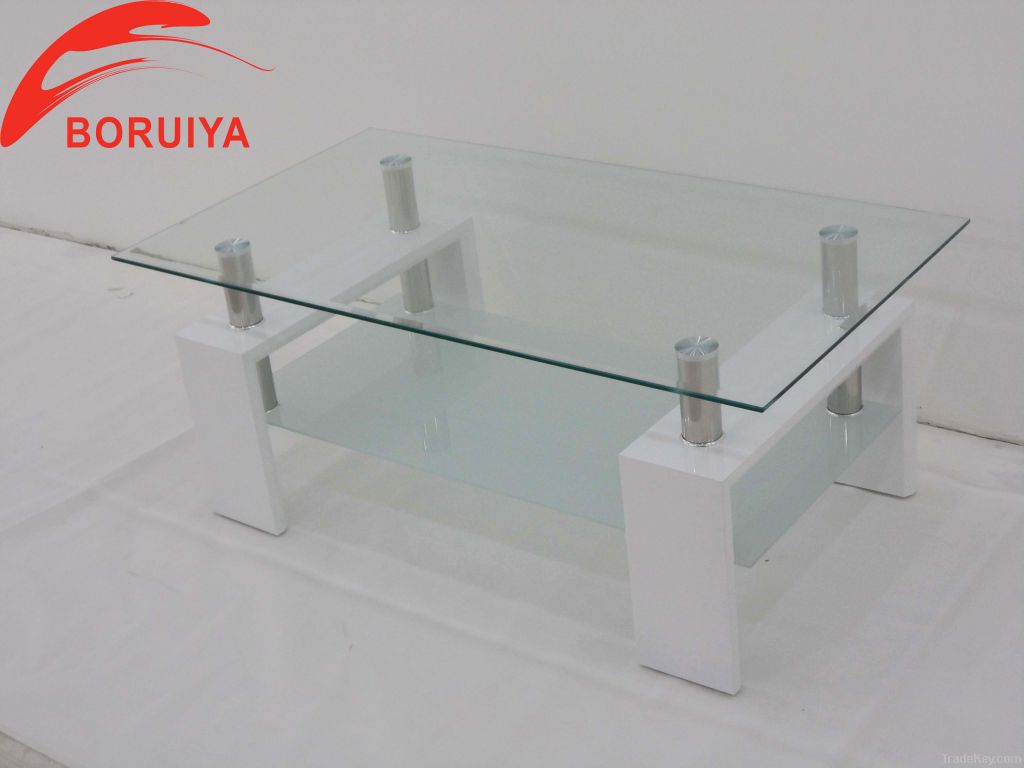 modern glass coffee table