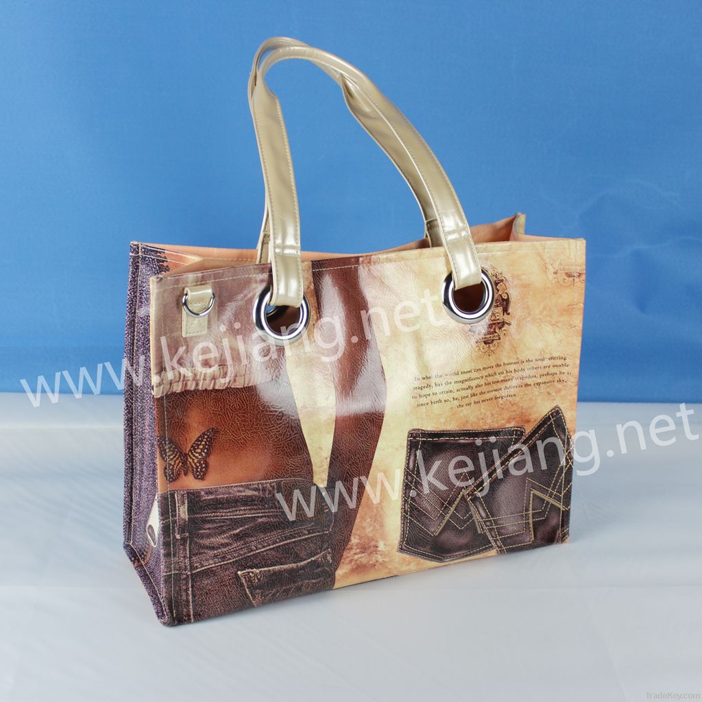 Fashion Digital Printing PU Handbag For Women