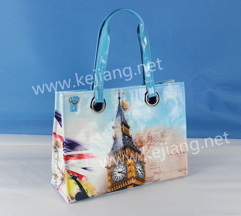 Fashion Digital Printing PU Handbag For Women