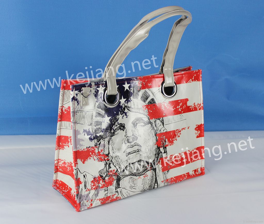 Fashion Digital Printing PU Handbag For Women