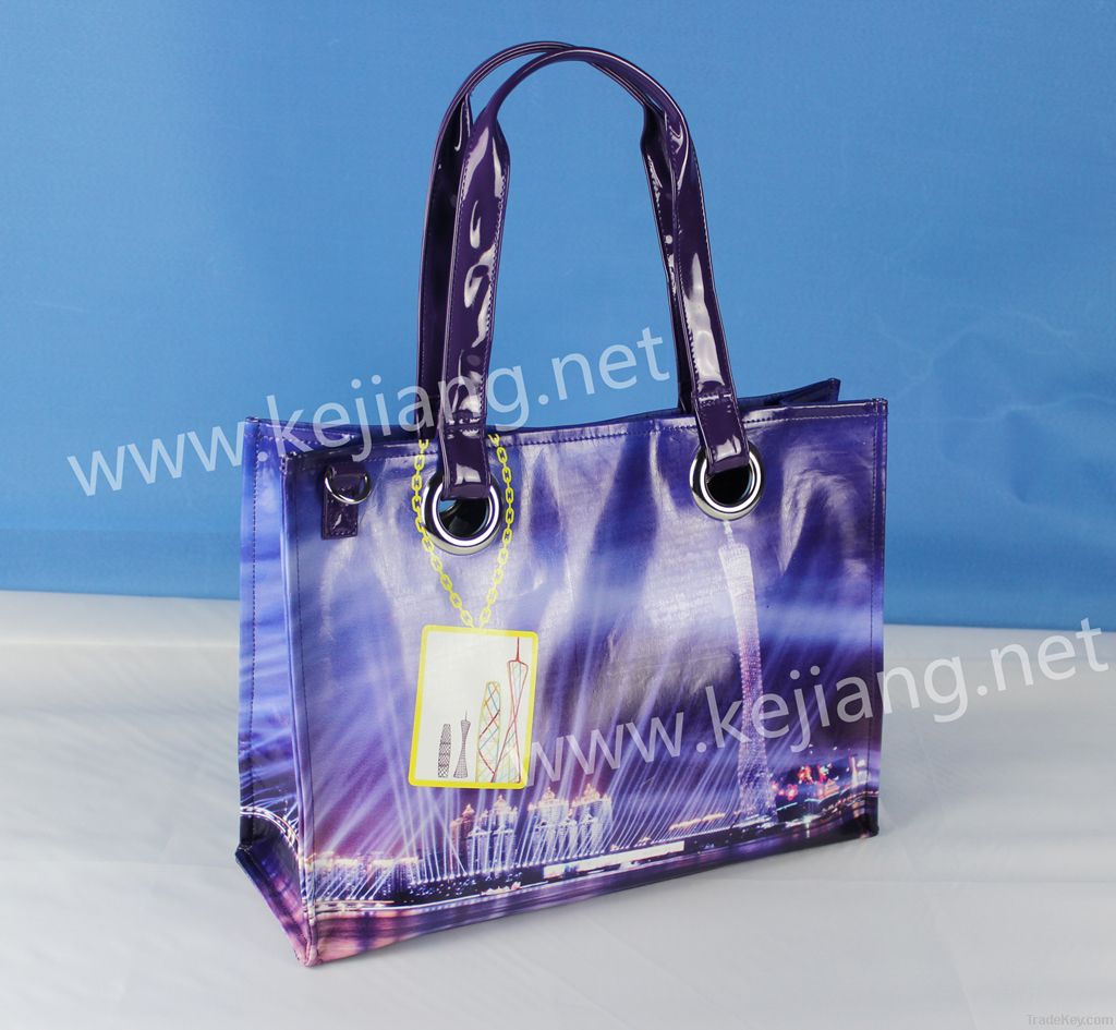Fashion Digital Printing PU Handbag For Women