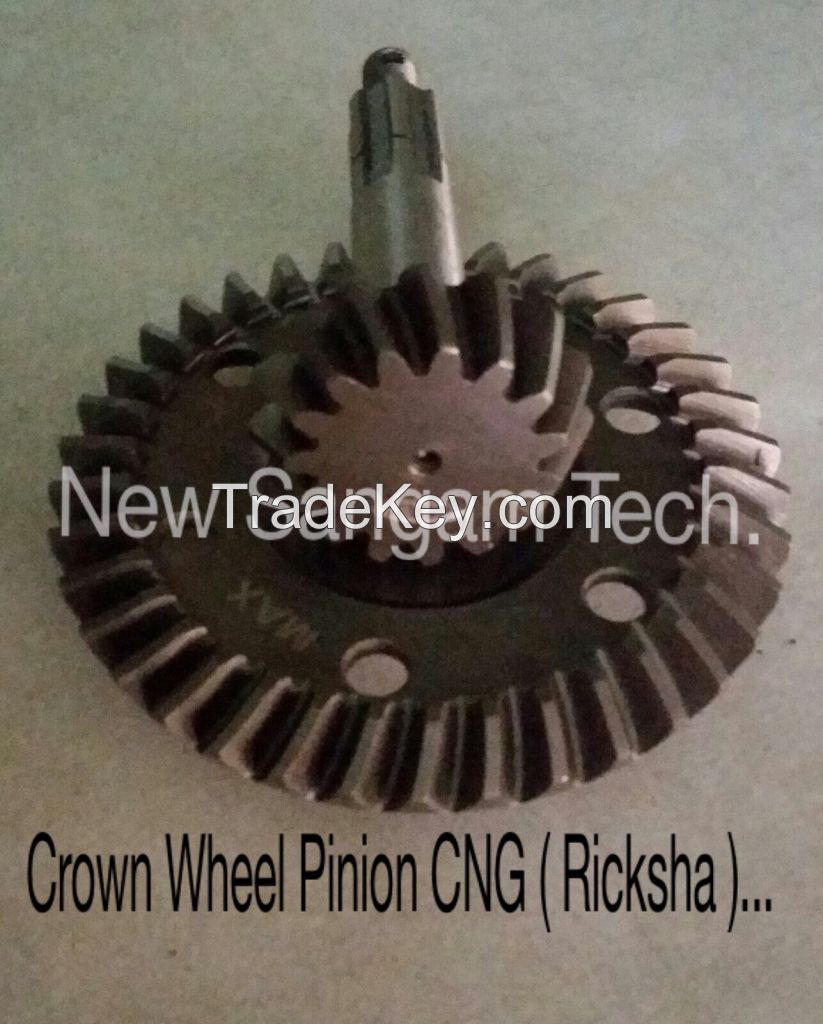 Crown wheel pinion