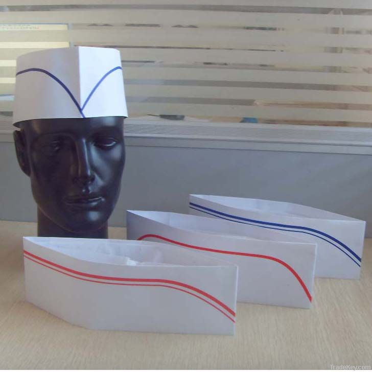 Disposable Paper Forage Hat Chef Hat Chef Cap
