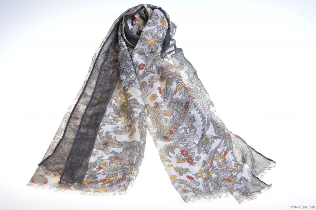 Fashion Paisley oblong printed scarf