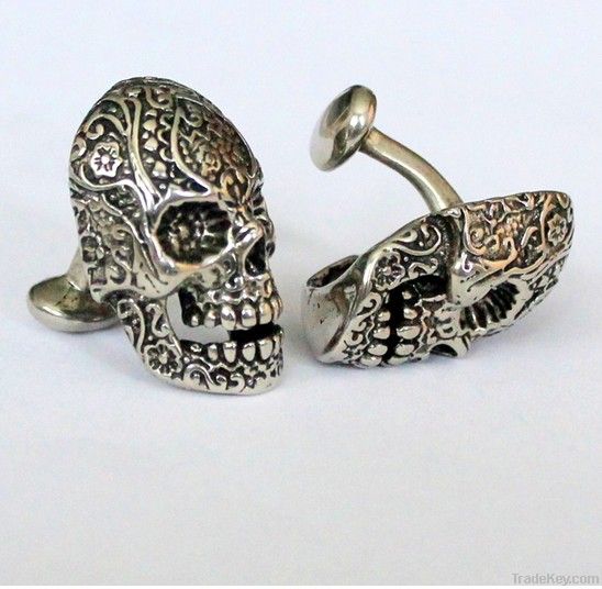 Hot Selling Stainless Steel Suger Skull Cufflinks