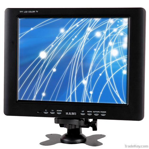 8" CCTV LCD monitor with VGA/AV input built-in BNC optional