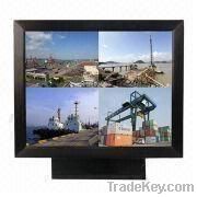 15" Metal frame LCD monitor for CCTV built-in VGA/BNC