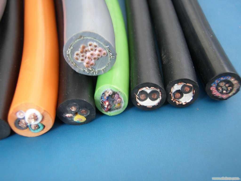 Rubber insulated and rubber sheathed cable
