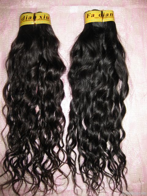 %100 Virgin Non-Processed Peruvian Big Curly Human hair Weft