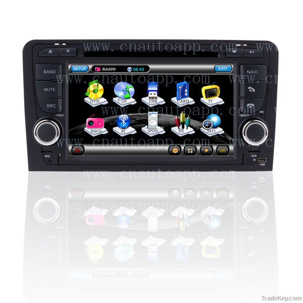 2 DIN DVD Car Radio GPS System Navigation For Audi A3