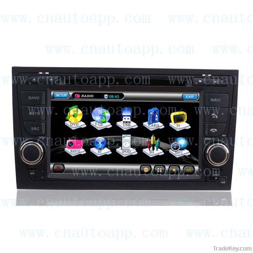 Audi A4 DVD GPS 2 DIN DVD Car Radio GPS System Navigation With 3G USB