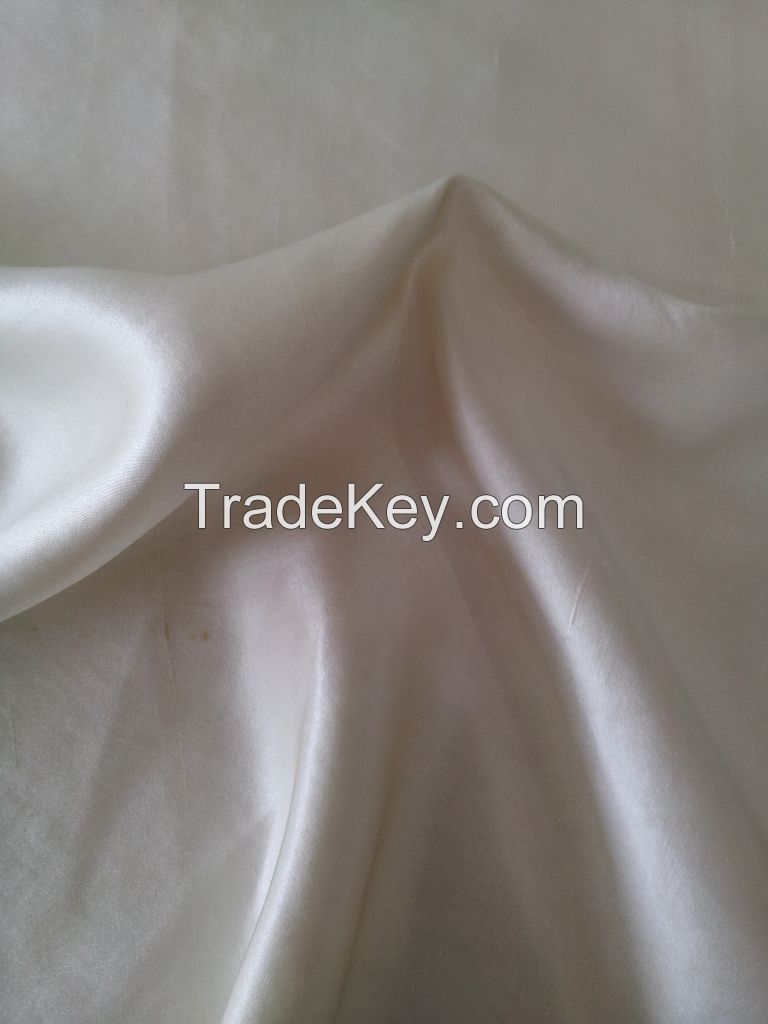 100% silk fabric, 14658 satin, 19mm silk satin, 140cm, in solid color