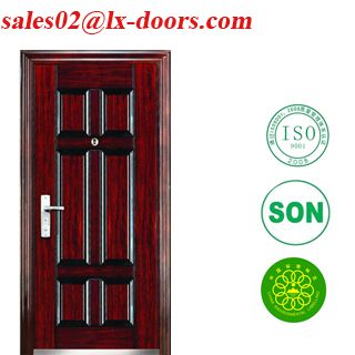 Exterior security iron door