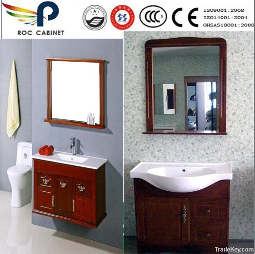 2013 new design hot-sale solid wood bathroom furniture