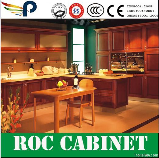 2013 Roc 100% solid wood kitchen cabinet with price