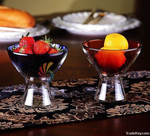 double wall glass dessert bowls