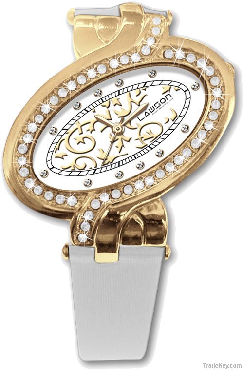Lady Fashion Wristwatch with stone