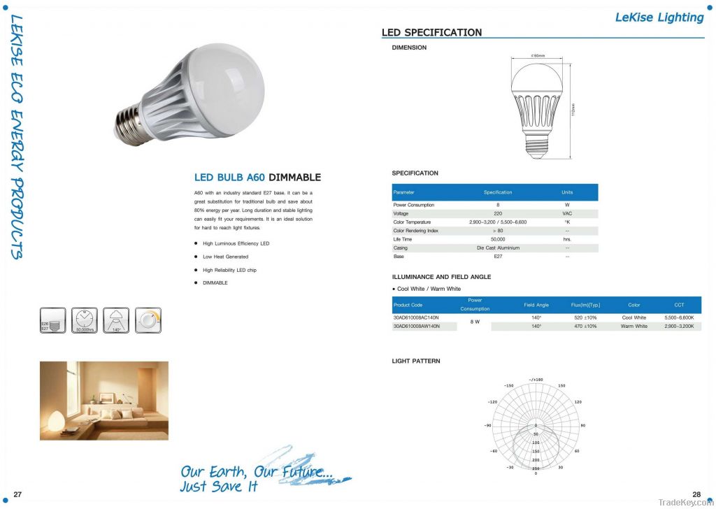 LED BULB A60 DIMMABLE