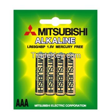 Mitsubishi LR03 dry Battery, Alkaline AAA battery