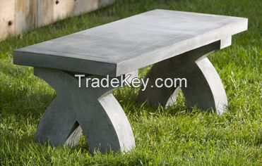 Garden bench, Stone finish