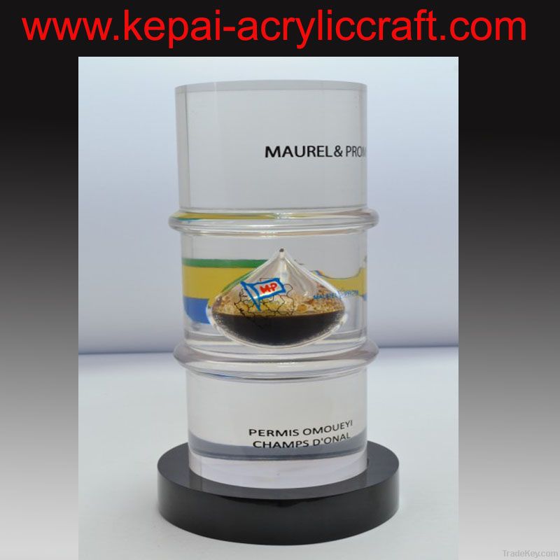 acrylic oil barrel, lucite oil drop barrel