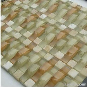 Arch Crystal Glass Mosaic Tile