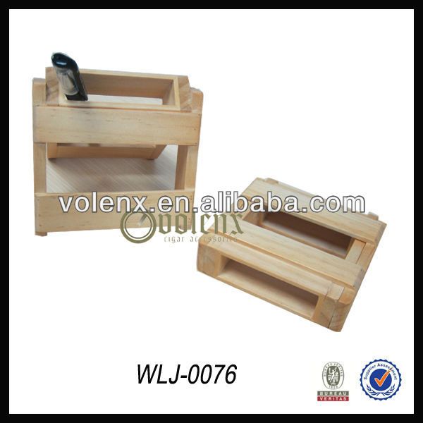 Hot Sell!! Unfinished Rotating Wooden Cheap Pen Box (SGS&BV)