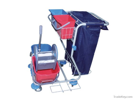 Euro-style (Stainless Stell) Janitor Cart (with cover )