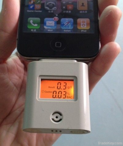 LCD Digital Breath Alcohol Tester for iphone4s/ipoad/ipod