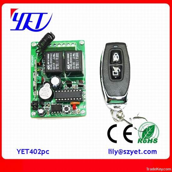 2 CH wireless transmitter and receiver controller