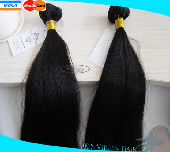 100% Unprocessed Brazilian Virgin Hair  Extension Silky Straight hair style can be dyed any color