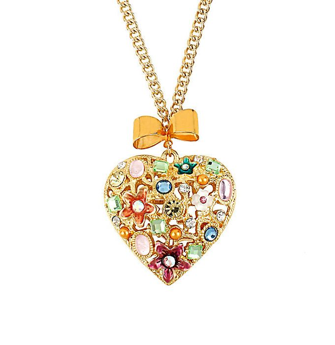 2014 wholesale cheap gold plating fashion jewelry girlfriend heart pendant necklace
